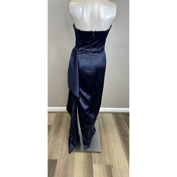 Nicholas the Label Erelyn Satin Strapless Gown Size 0 $595 - Picture 10 of 12